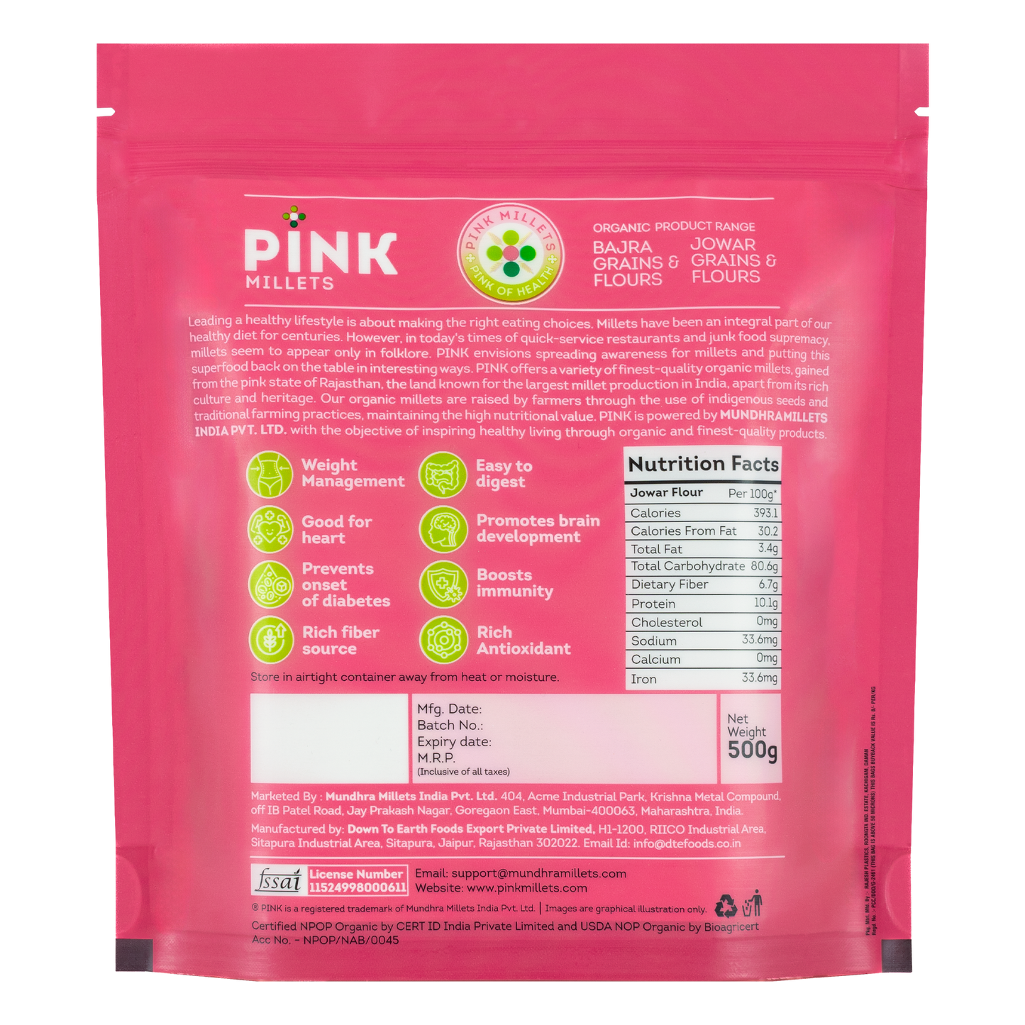 Organic Bajra Flour
