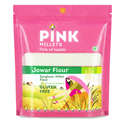 Jowar Flour - Combo Pack of 4 with Free 750ML Steelo Jar